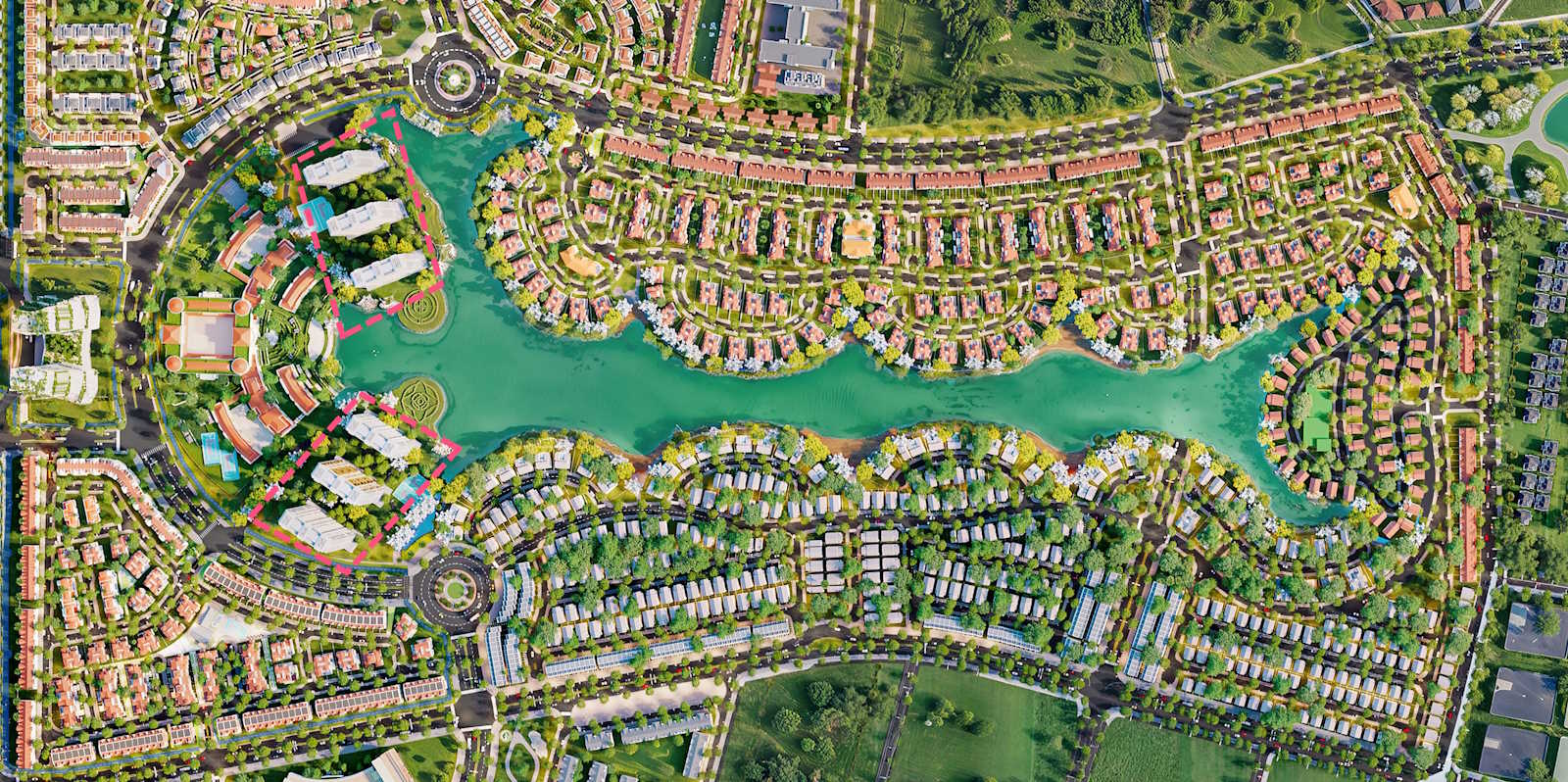 Mặt bằng Vista Sky Lakeview Nam An Khánh