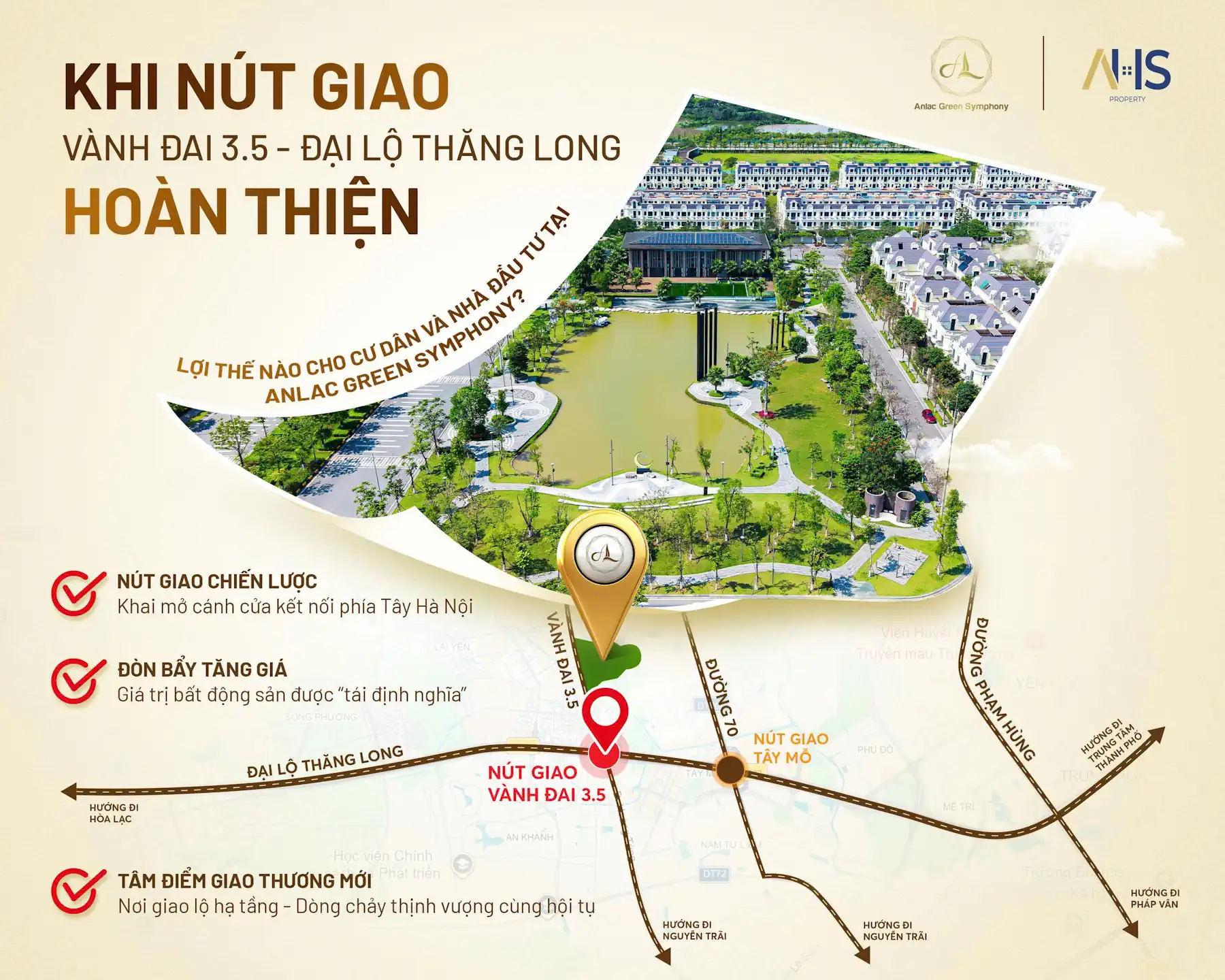 Tiến độ vành đai 3.5 và sự hưởng lợi của Vista Nam An Khánh